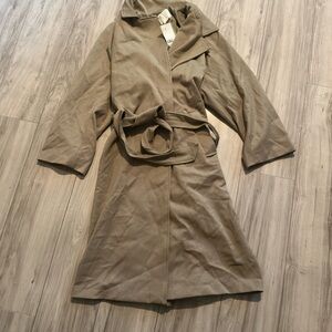 H&M Tan Trench Coat Classic Timeless Design